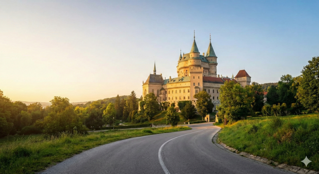Castle Bojnice, where this Idea started to do instead of Team Buildings with Pizza and Beer - real output driven Workshop to build a Team Constitution.