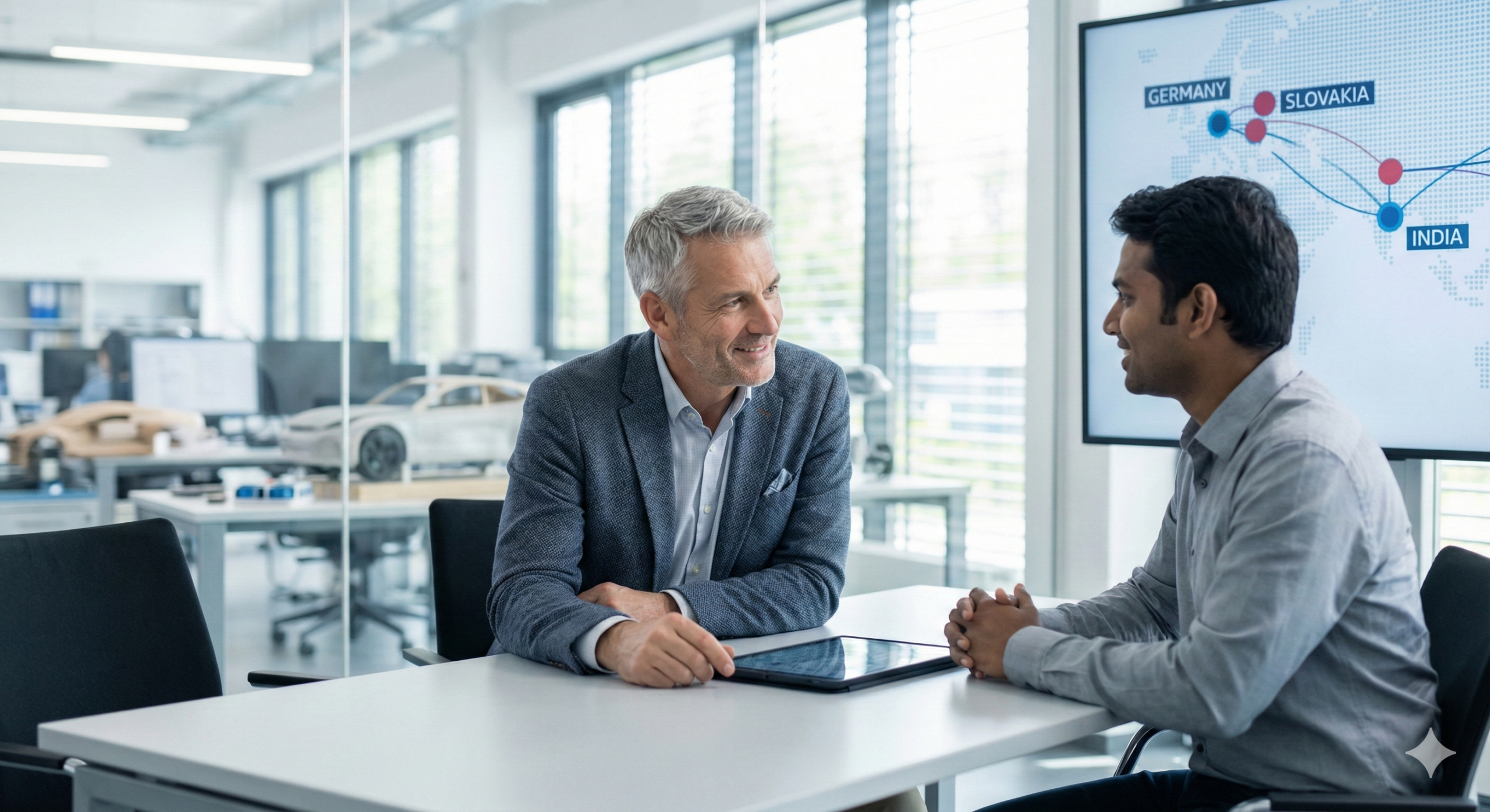 Andy Balbus coaching a technical manager in emotional intelligent leadership, representing the Accelerate Now program by BYG Consulting.