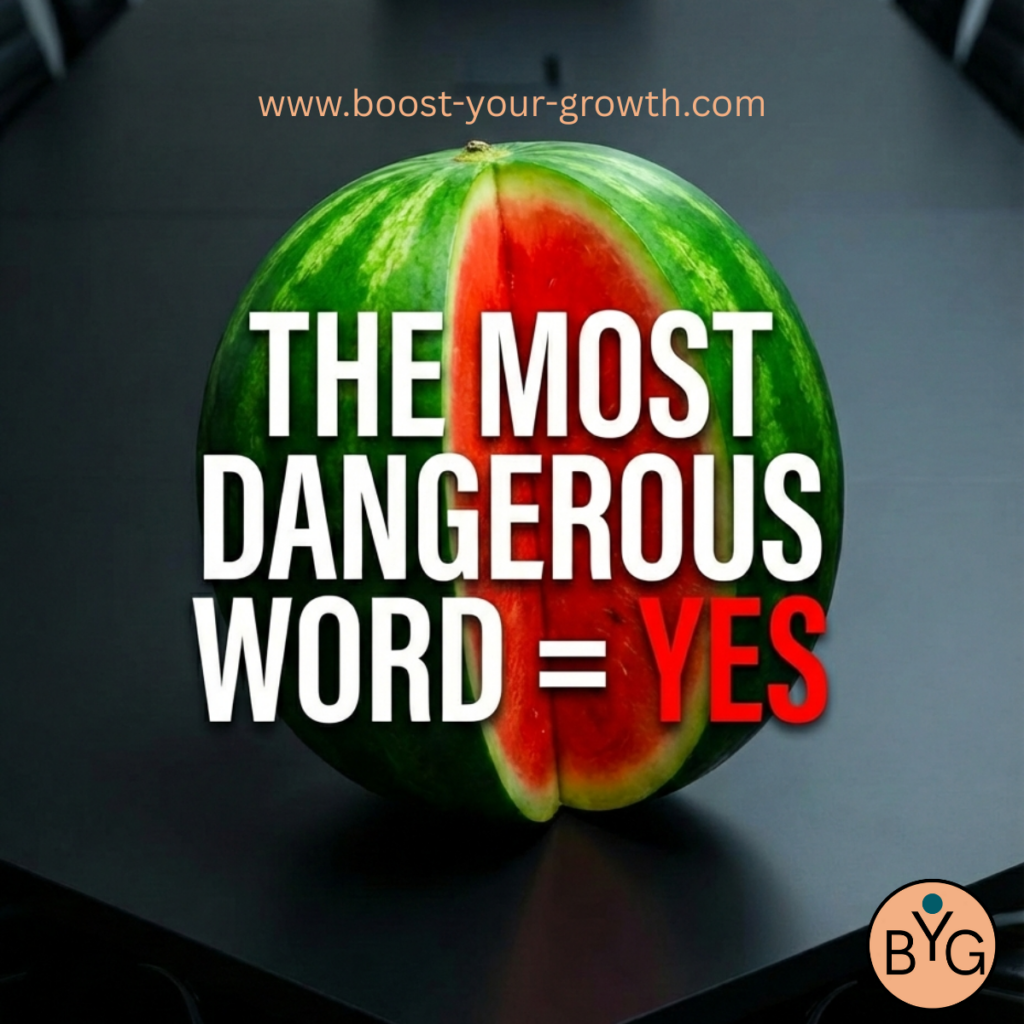 The Yes Trap - The Most Dangerous Word in Industry is a YES without a foundation.