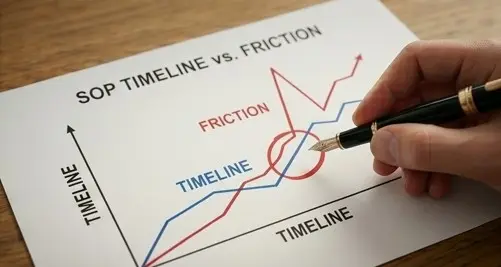 SOP Timeline vs Friction