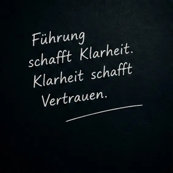Eine klare Linie macht die Übergabe einfacher!