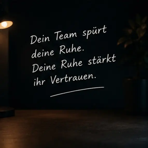 Lautstärke hilft nicht, in der Ruhe liegt die Kraft.